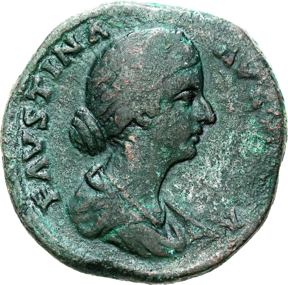 Cesarstwo Rzymskie. Sesterc. Faustyna Młodsza 161 – 175 n. e., Rzym